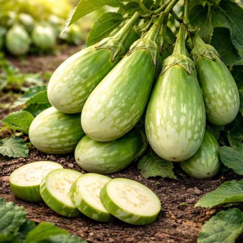 Long Ravayya Fresh Ravayya Brinjal / रवैया बैंगन / રવૈયા રીંગણા – Tender, Purple ...